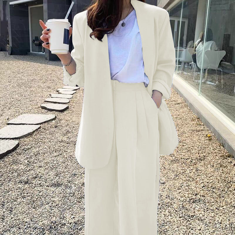 Women's Wide-leg Pants Suit