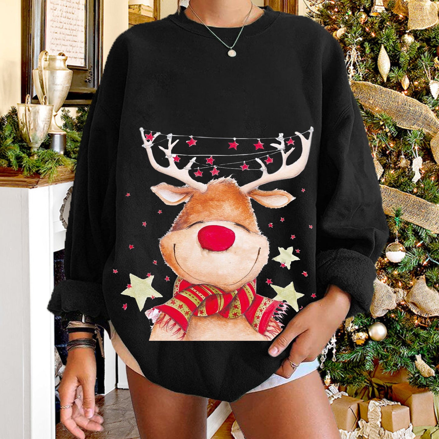 Christmas Sweater For Women Plus Size Daily Leisure