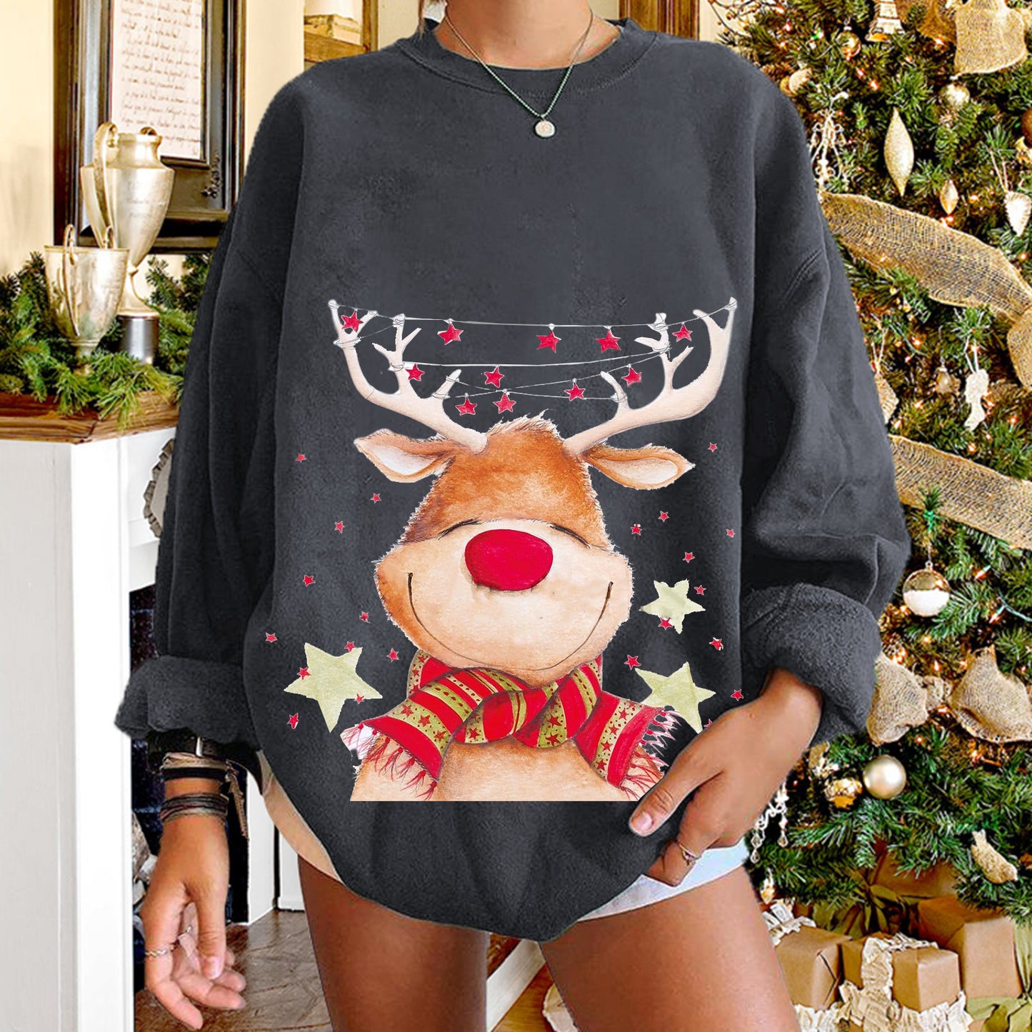 Christmas Sweater For Women Plus Size Daily Leisure