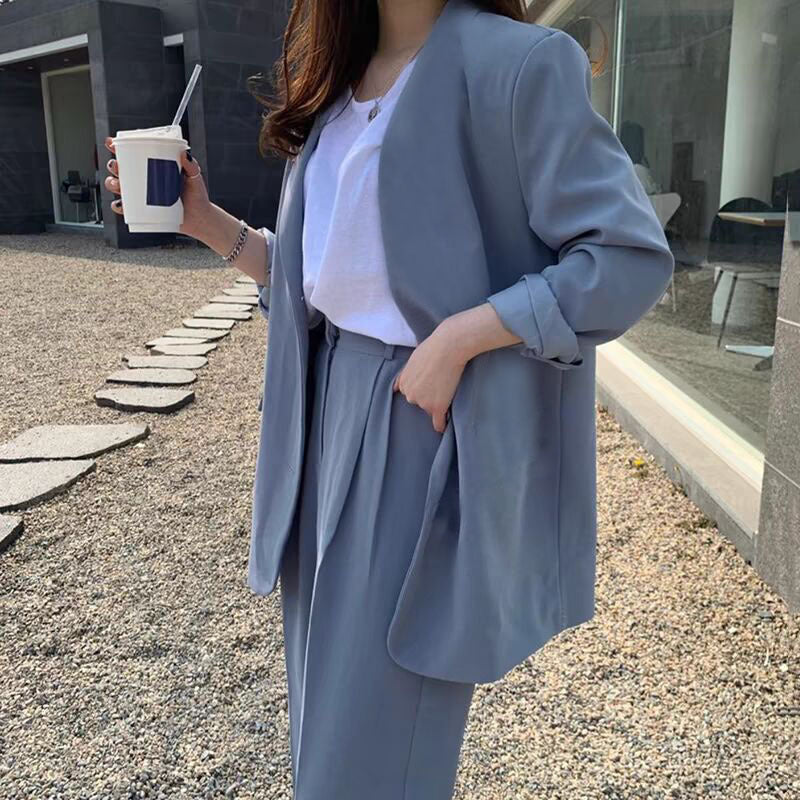 Women's Wide-leg Pants Suit